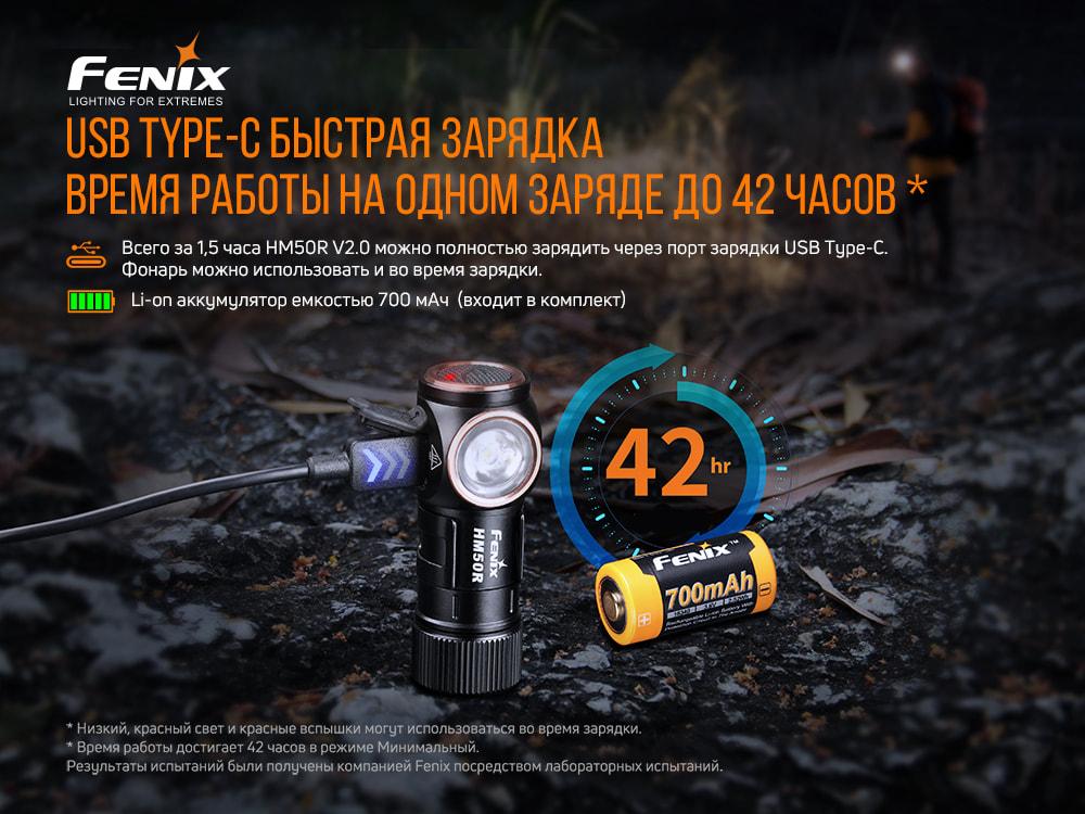 Комплект фонарь ручной Fenix C6 V3.0 C6V30 + налобный Fenix HM50R V2.0 HM50RV20 - фото 10