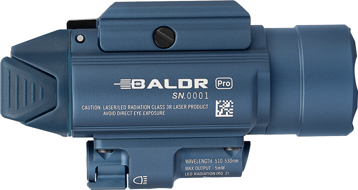 Фонарь Olight Baldr Pro Midnight Blue с зеленым ЛЦУ - фото 4