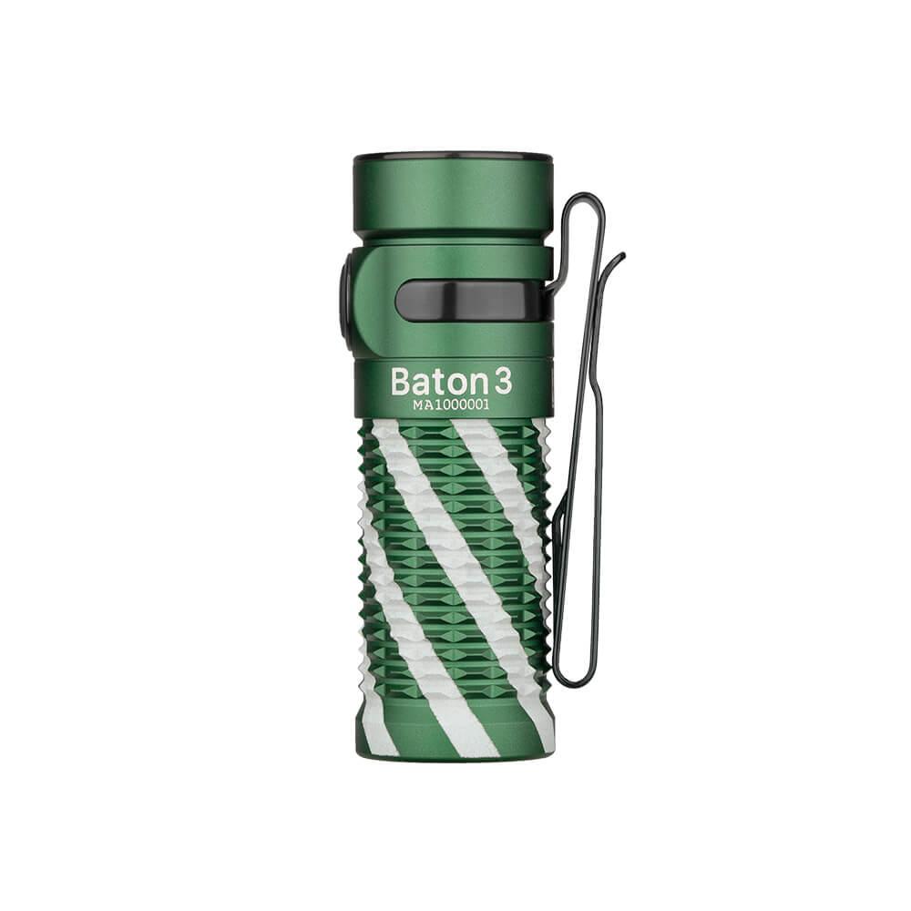 Фонарь Olight Baton 3 Christmas green - фото 3