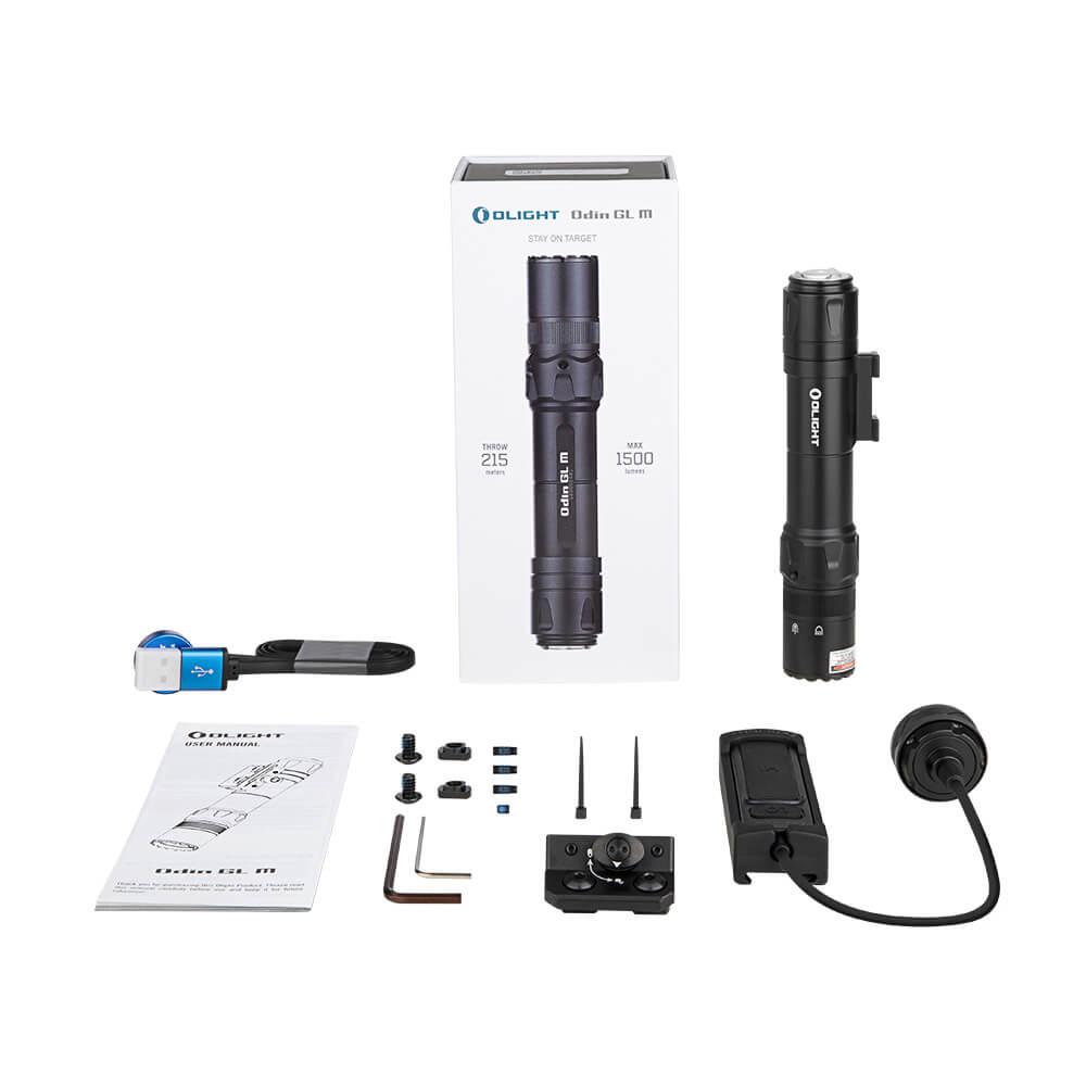 Фонарь Olight Odin GL M (1500 лм, ЛЦУ) - фото 7