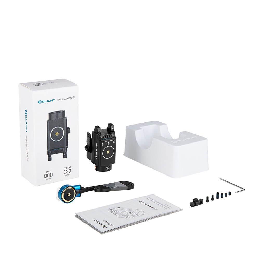 Фонарь Olight Baldr S Gunmetal Grey Blue laser - фото 13