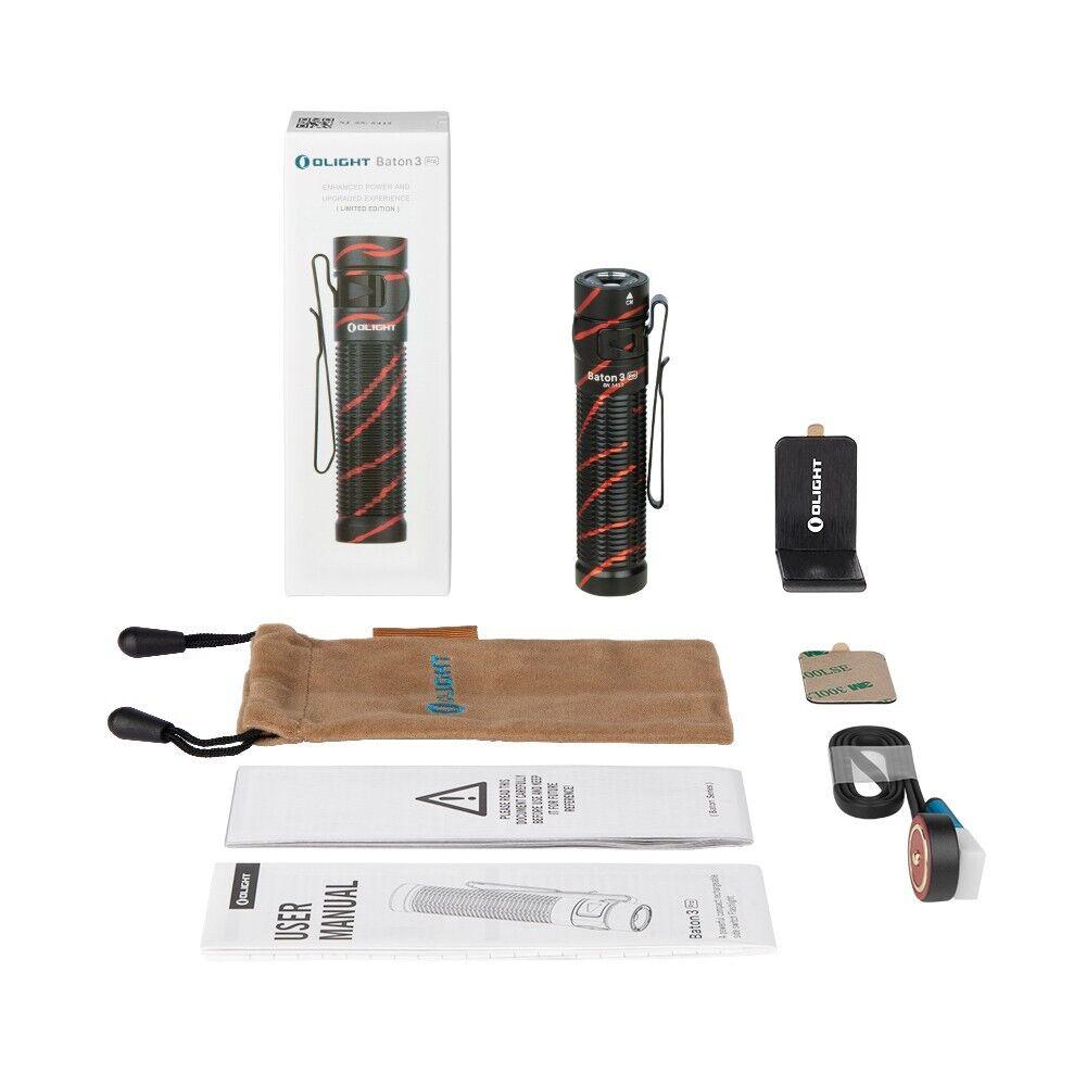 Фонарь Olight Baton 3 Pro Black Lava - фото 11