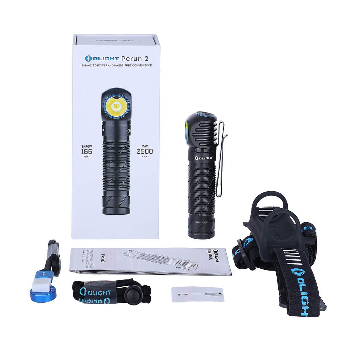 Фонарь Olight Perun 2 Blue (Cree XH-P 50 CW, 2500 люмен) - фото 10