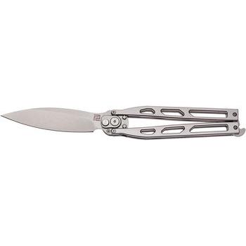 Фото Нож Artisan Kinetic Balisong Silver 1823PL-ST 2798.02.06