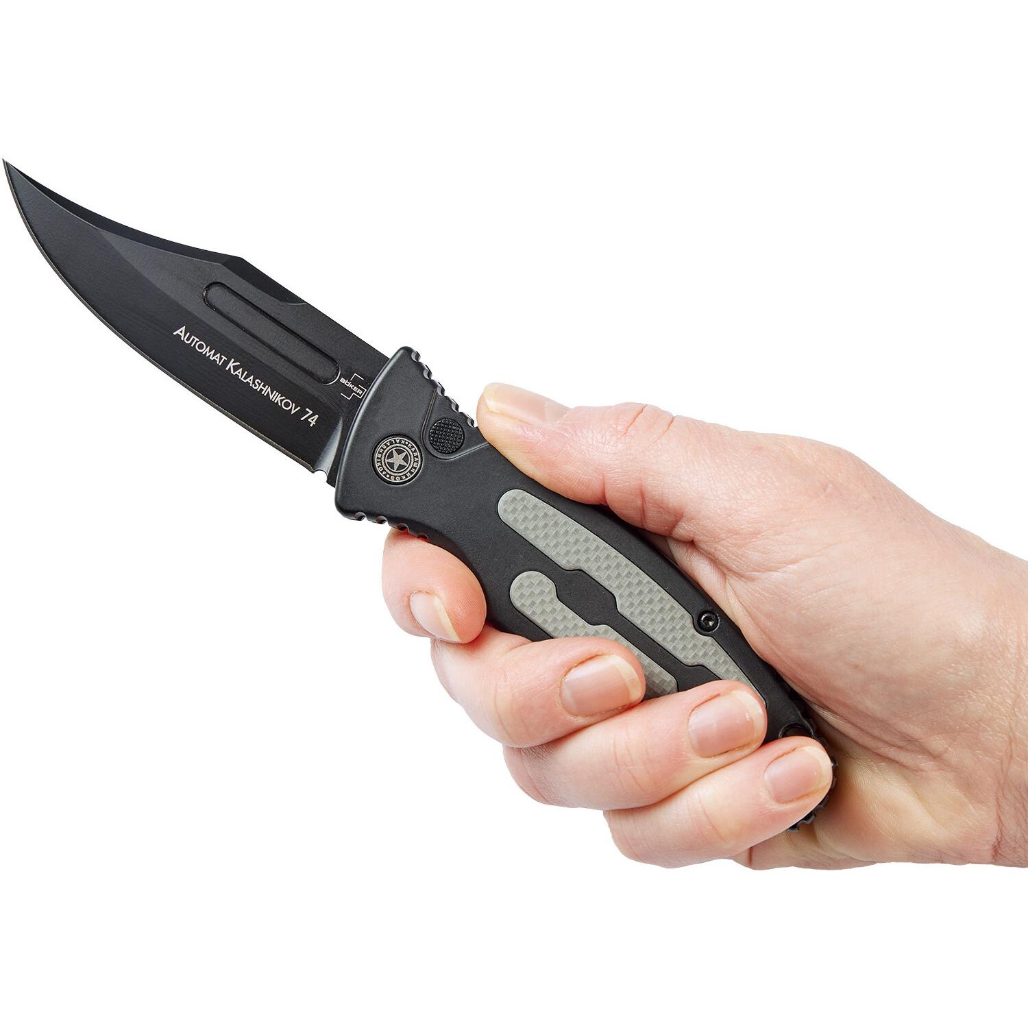 Нож Boker Plus Kalashnikov 74 Auto Black 01KALS136 2373.10.24 - фото 5