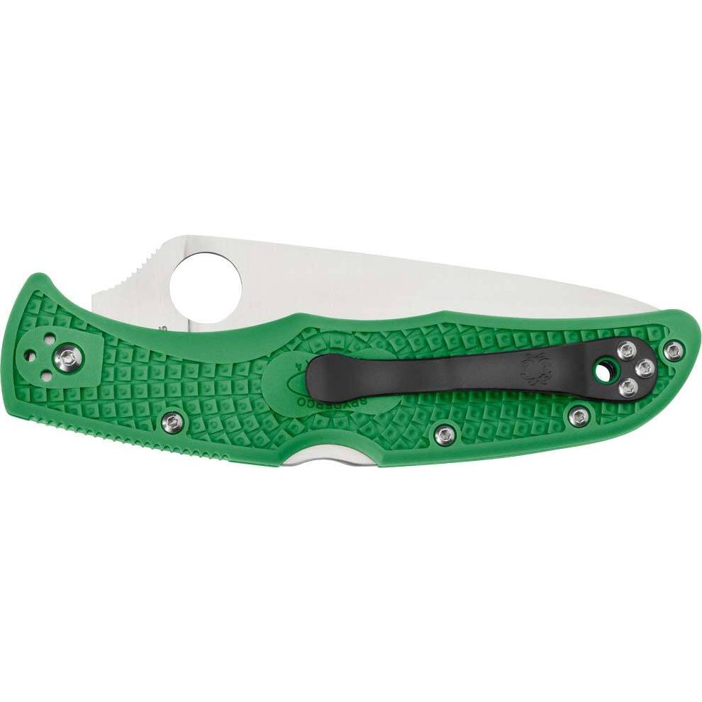Нож Spyderco Endura4 Flat Ground. Цвет: зеленый C10FPGR 87.01.31 - фото 2