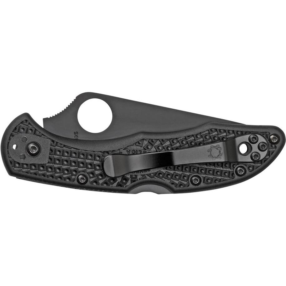 Нож Spyderco Delica4 Black Blade C11PSBBK 87.01.36 - фото 2