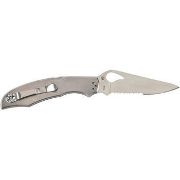Фото Нож Spyderco Byrd Cara Cara2 Stainless Half Serrated BY03PS2 87.11.10