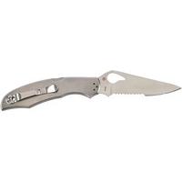 Нож Spyderco Byrd Cara Cara2 Stainless Half Serrated BY03PS2 87.11.10 - фото 2
