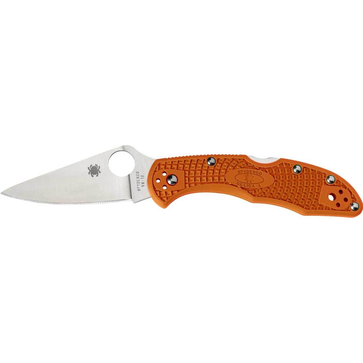 Нож Spyderco Delica4 Flat Ground C11FPOR 87.11.71 - фото 1