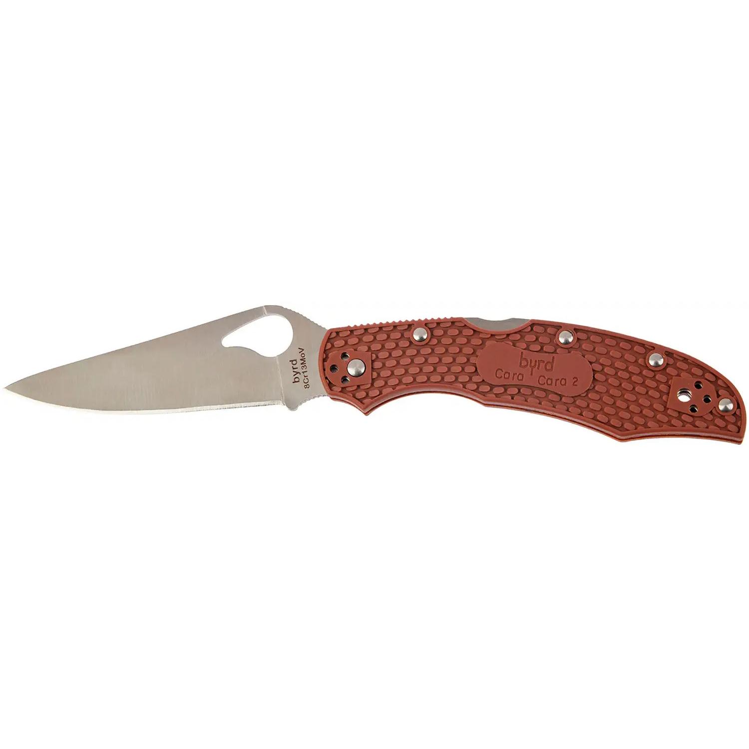 Нож Spyderco Byrd Cara Cara 2 цвет: коричневый BY03PBN2 87.13.42 - фото 1