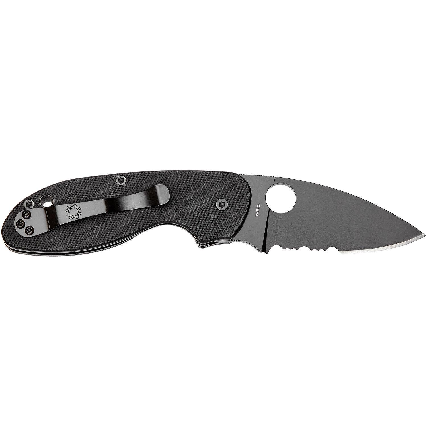 Нож Spyderco Efficient Black Blade C216GPSBBK 87.13.61 - фото 2