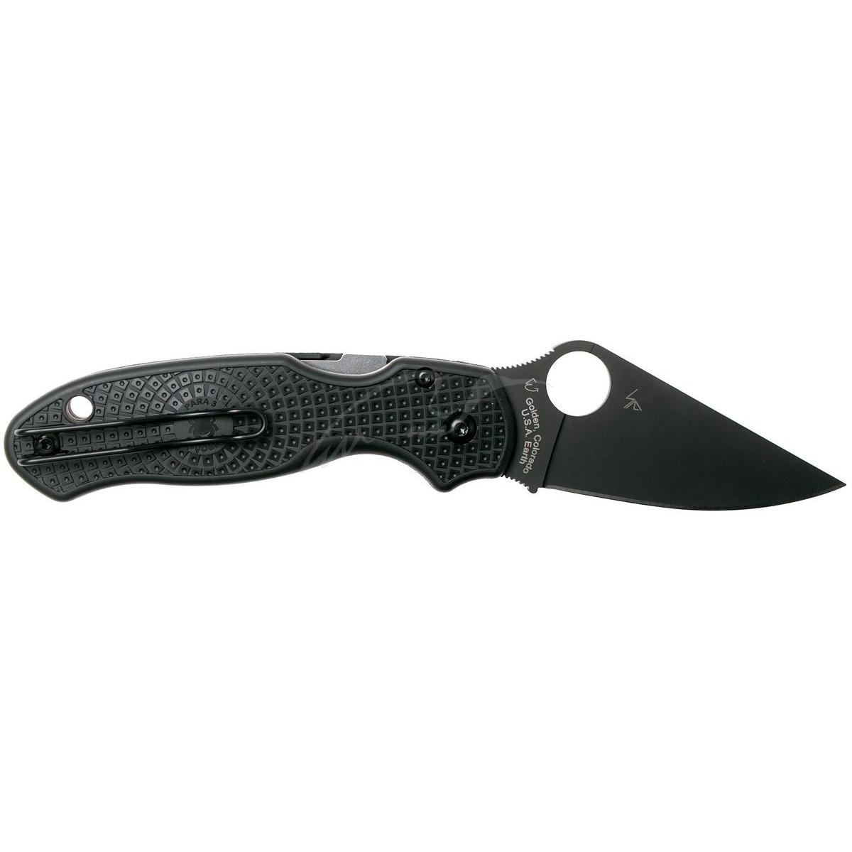 Нож Spyderco Para 3 Lightweight Black Blade C223PBBK 87.13.83 - фото 2