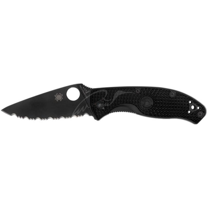 Нож Spyderco Tenacious Black Blade Lightweight C122SBBK 87.13.94 - фото 1