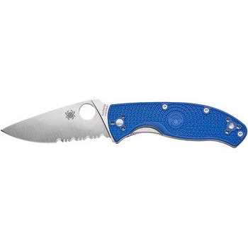 Фото Нож Spyderco Tenacious blue полусеррейтор C122PSBL 87.14.81