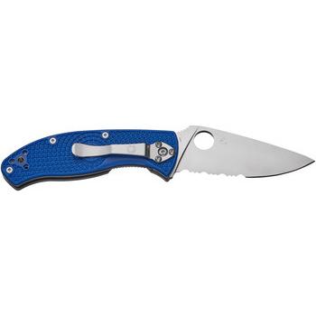 Фото Нож Spyderco Tenacious blue полусеррейтор C122PSBL 87.14.81