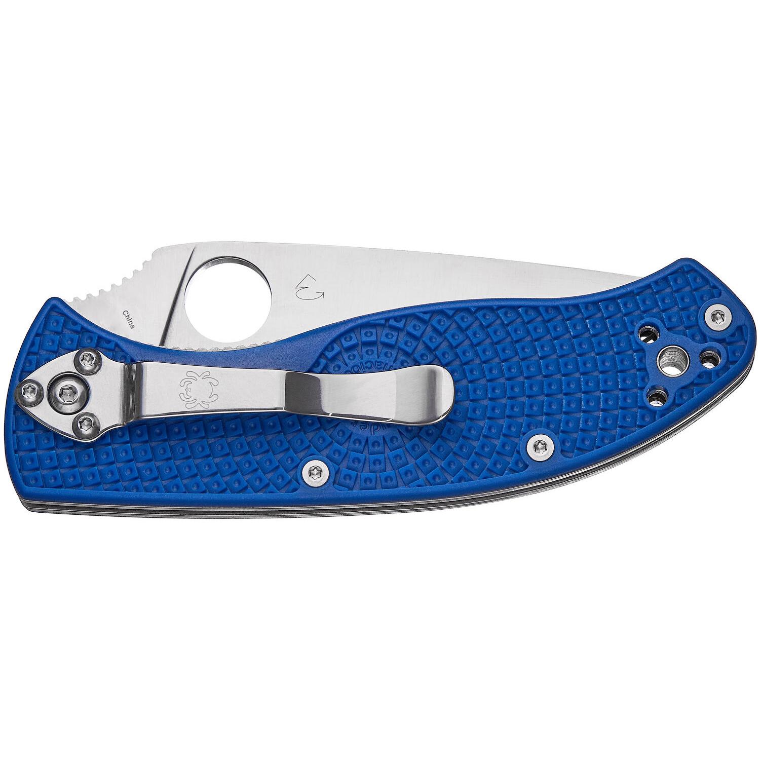 Нож Spyderco Tenacious blue полусеррейтор C122PSBL 87.14.81 - фото 4