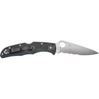 Нож Spyderco Endura 4 Thin Blue Line полусеррейтор C10FPSBKBL 87.14.82 - фото 2