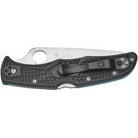 Нож Spyderco Endura 4 Thin Blue Line полусеррейтор C10FPSBKBL 87.14.82 - фото 4