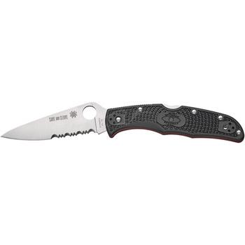 Фото Нож Spyderco Endura 4 Thin Red Line полусеррейтор C10FPSBKRD 87.14.88