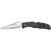Нож Spyderco Endura 4 Thin Red Line полусеррейтор C10FPSBKRD 87.14.88 - фото 1