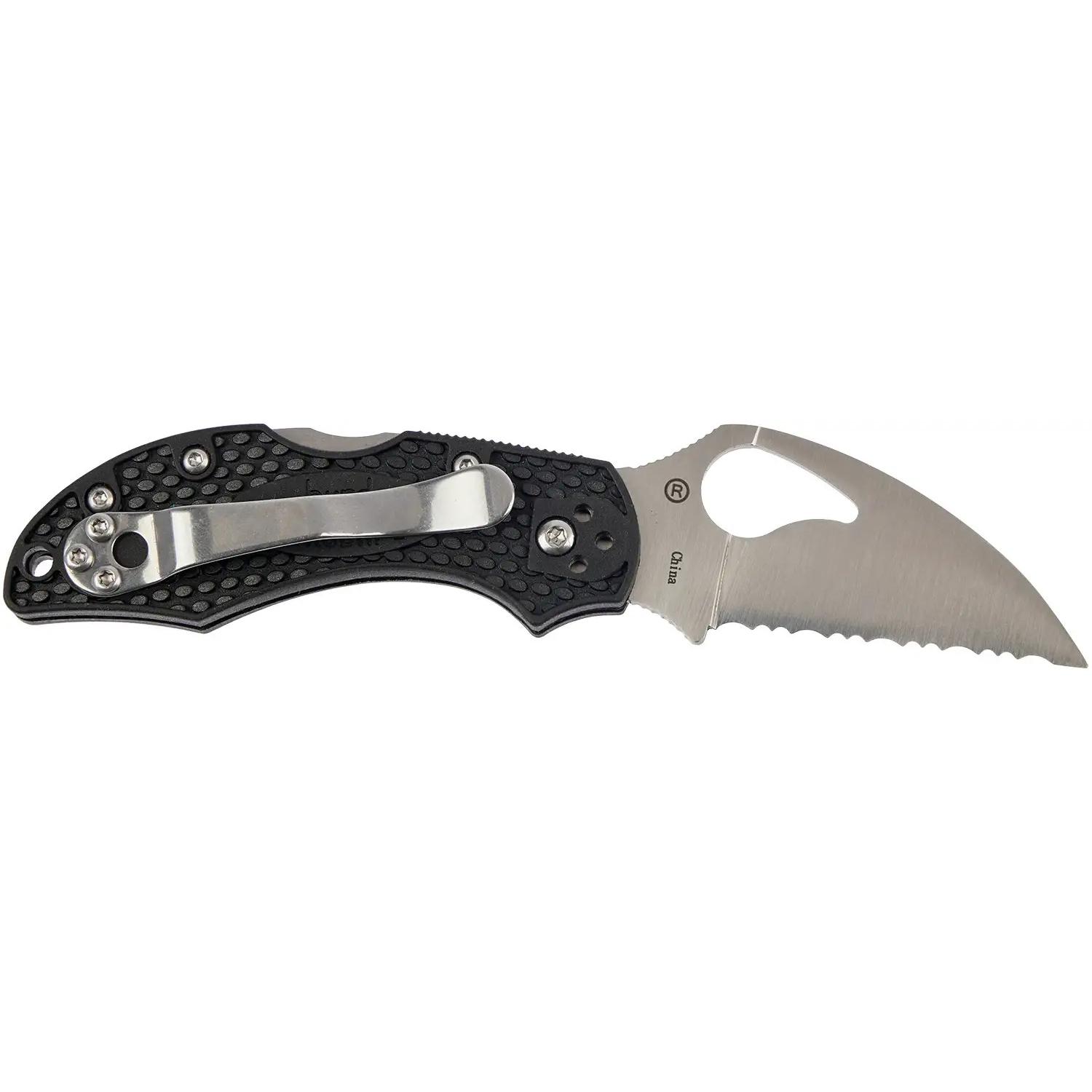 Нож Spyderco Byrd Robin 2 Wharncliffe Serrated BY10SBKWC2 87.15.12 - фото 2
