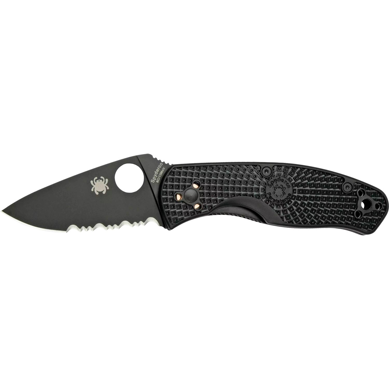 Нож Spyderco Persistence Lightweight FRN BB Half Serrated C136PSBBK 87.15.20 - фото 1
