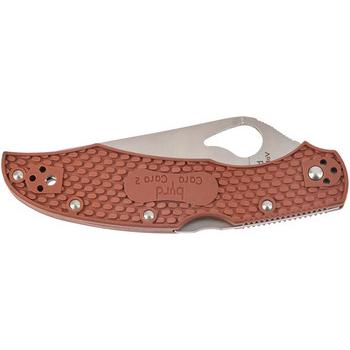 Фото Нож Spyderco Byrd Cara Cara 2 Half Serrated Brown BY03PSBN2 87.15.58