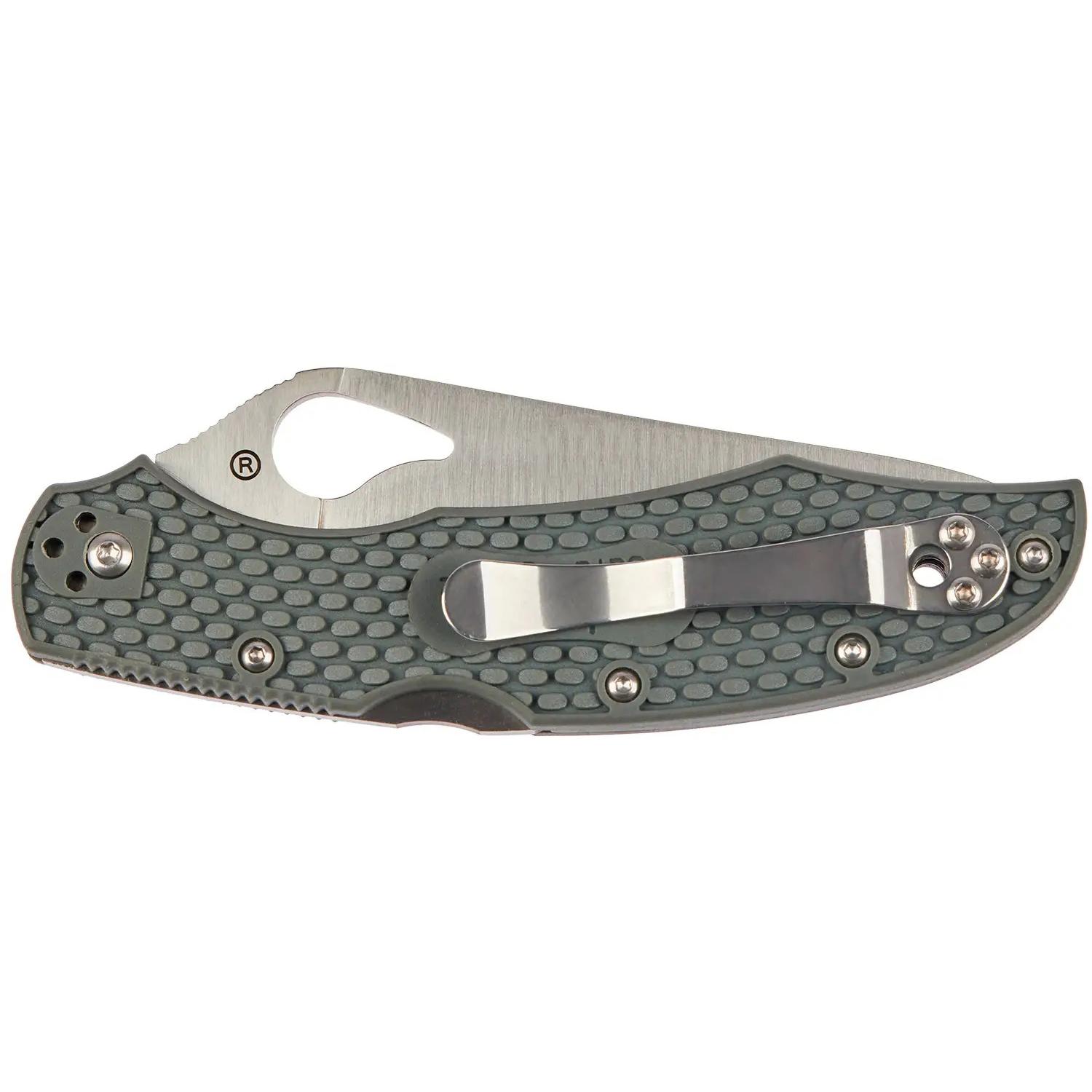 Нож Spyderco Byrd Cara Cara 2 Half Serrated Gray BY03PSGY2 87.15.59 - фото 4