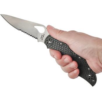 Фото Нож Spyderco Byrd Cara Cara 2 Half Serrated Gray BY03PSGY2 87.15.59