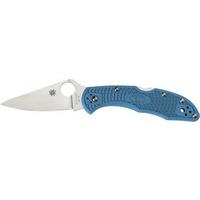 Нож Spyderco Delica 4 Flat Ground Blue C11FPBL 87.15.72 - фото 1