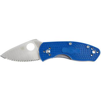 Фото Нож Spyderco Ambitious Lightweight Blue Serrated C148SBL 87.15.97