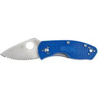Нож Spyderco Ambitious Lightweight Blue Serrated C148SBL 87.15.97 - фото 1