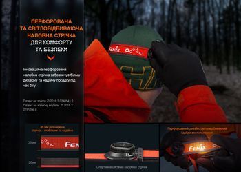 Фото Фонарь налобный Fenix HL32R-T синий
