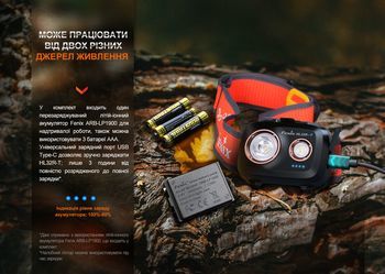 Фото Фонарь налобный Fenix HL32R-T красный