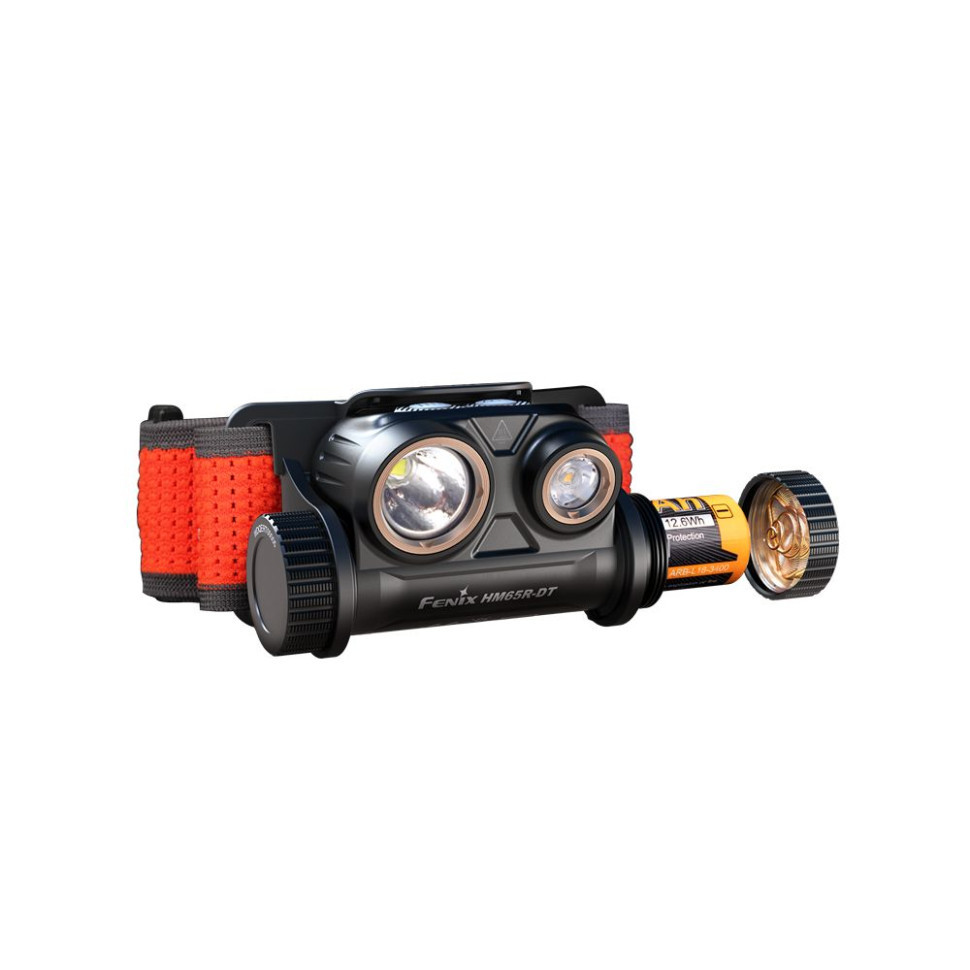 Фонарь налобный для бега Fenix HM65R-DT, лиловый - фото 3