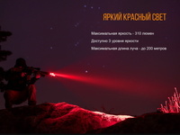 Фонарь ручной Fenix TK25 Red - фото 14
