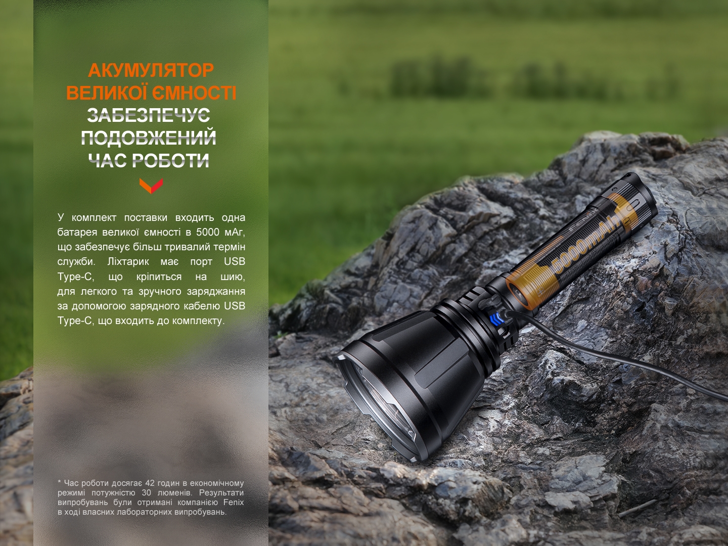 Дальнобойный фонарь Fenix HT18R - фото 8