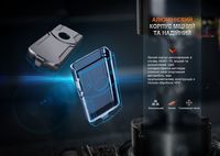Фонарь наключный Fenix E03R V2.0, серый - фото 17