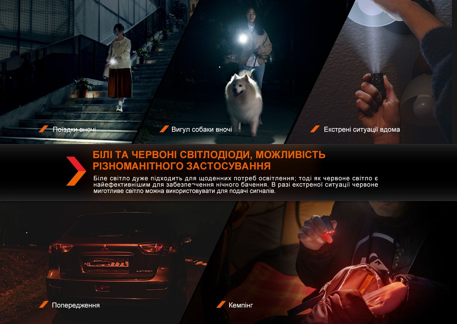 Фонарь наключный Fenix E03R V2.0, серый - фото 16