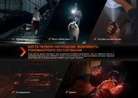 Фонарь наключный Fenix E03R V2.0, синий - фото 14