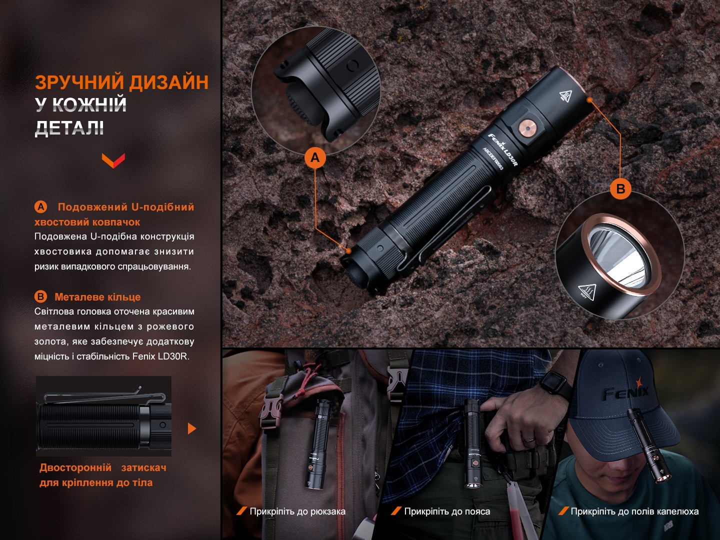 Фонарь ручной Fenix LD30R - фото 19