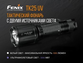 Фото Фонарь ручной Fenix TK25 UV Cree XP-G2