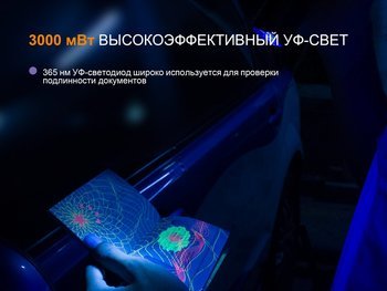 Фото Фонарь ручной Fenix TK25 UV Cree XP-G2