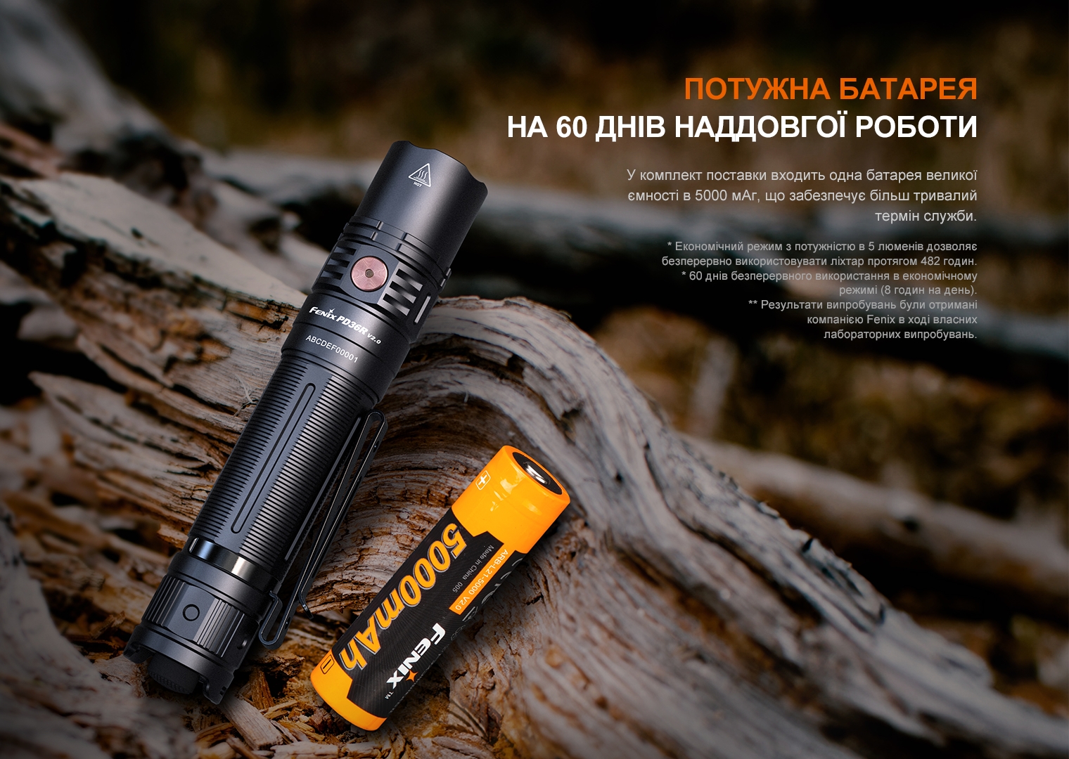 Фонарь ручной Fenix PD36R V2.0 - фото 14