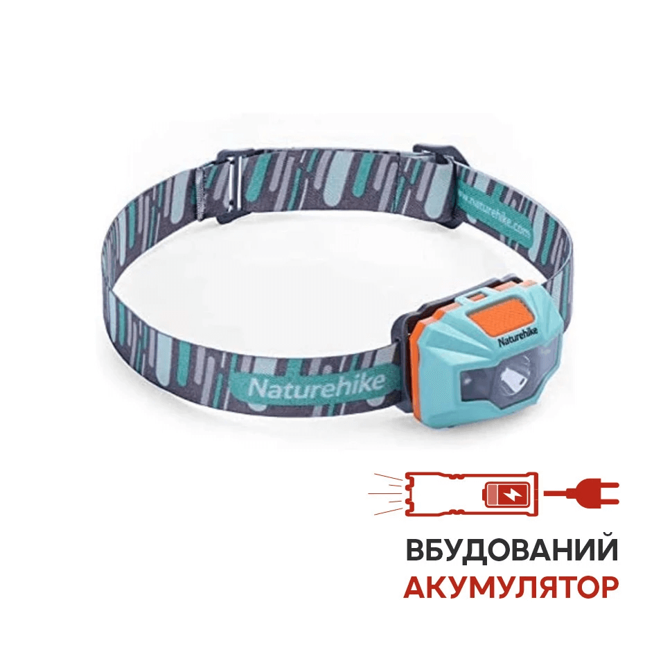 Фонарь налобный Naturehike TD-02 NH00T002-D, серо-голубой - фото 1