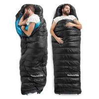 Спальник з натуральним пухом Naturehike CWZ400 NH19W400-Z, (7°C), p-р L, жовтий - фото 3