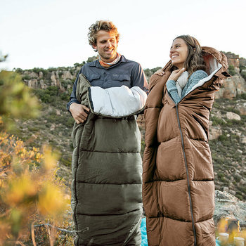 Фото Спальник з капюшоном Naturehike U350 NH20MSD07, (1°C), правий, коричневий