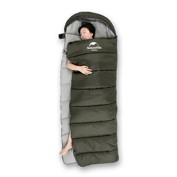 Фото Спальник з капюшоном Naturehike U350 NH20MSD07, (1°C), лівий, зелений