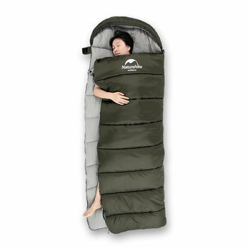 Фото Спальник з капюшоном Naturehike U350 NH20MSD07, (1°C), правий, зелений
